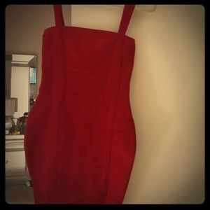 Red bandage dress